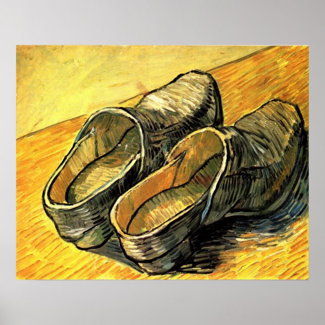 Poster Une paire de cloches en cuir par Vincent van Gogh (Devant)