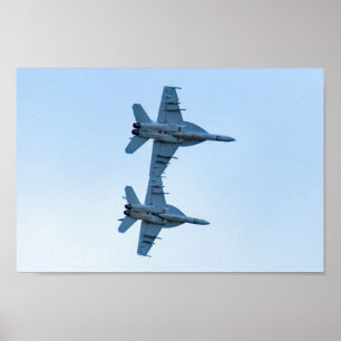 Poster Une paire de F-18 Superhornets