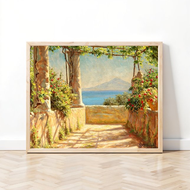 Poster Une pergola à Capri, Emil Wennerwald (Créateur téléchargé)