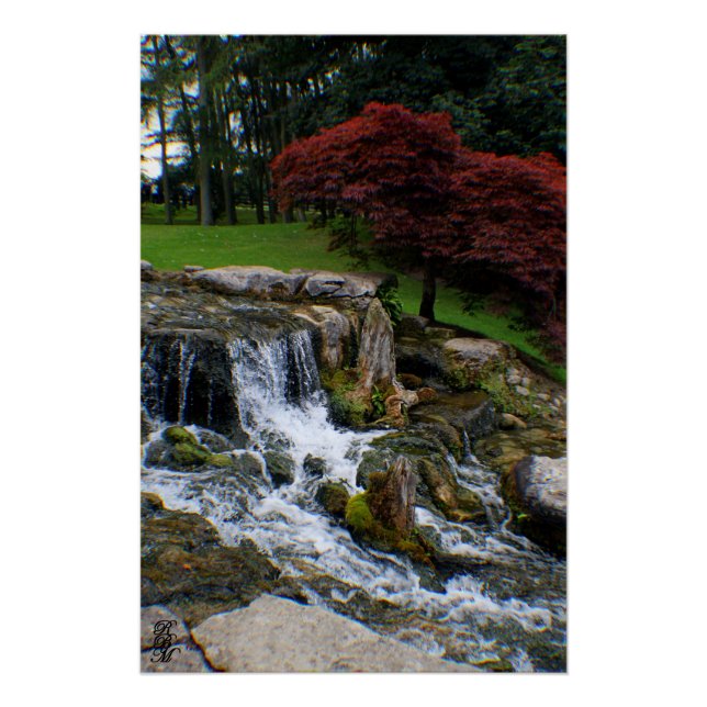 Poster Une petite cascade (Devant)