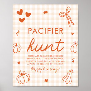 Poster Une petite chasse à la tétine de citrouille Jeu de