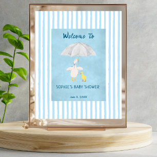 Poster Une petite oie arrive Baby Shower Bienvenue