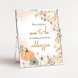 Poster Une petite station d'enveloppe de Baby shower d'au