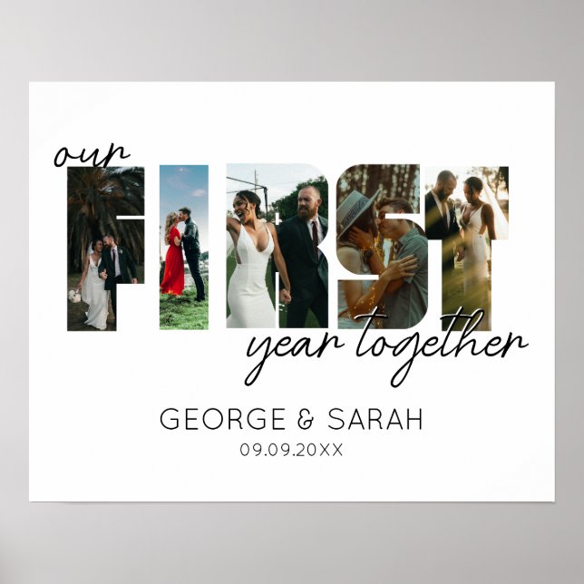 Poster Une photo du premier anniversaire de mariage (Devant)