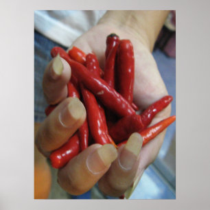 Poster Une poignée de chili ... Street Food thaïlandais