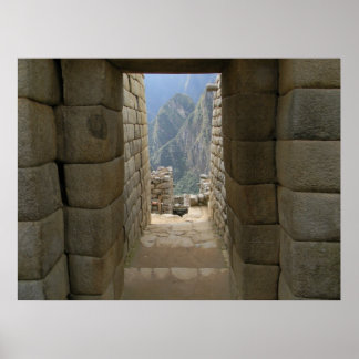 Poster Une Porte De Machu Picchu