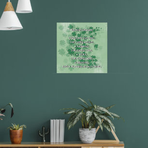 Poster Une prière irlandaise - Chaque larme - Un sourire