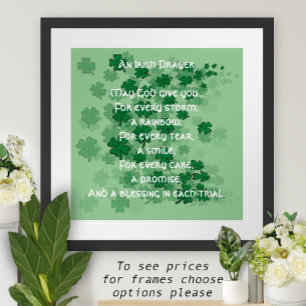 Poster Une prière irlandaise - Chaque larme - Un sourire