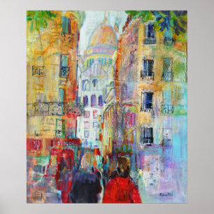 Poster Une promenade nocturne jusqu'au Sacre Coeur