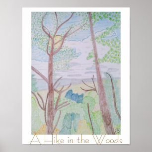 Poster Une randonnée dans les bois