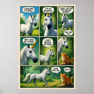 Poster Une Rencontre Magique avec un Chat qui Parle