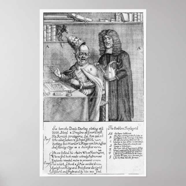 Poster Une représentation de Titus Oates (Devant)