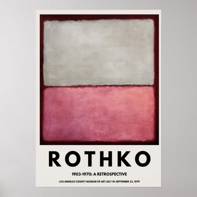 Poster Une Rétrospective 1 (Devant)