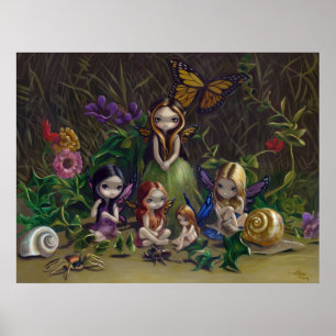 Poster Une réunion de copie féerique gothique d'art de