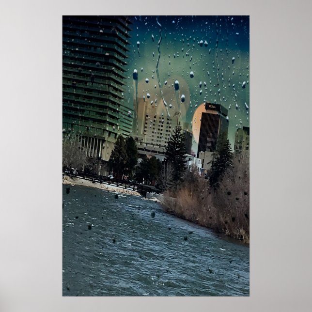 Poster Une rivière traverse une ville (Devant)