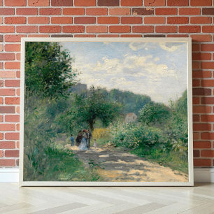 Poster Une route à Louveciennes par Auguste Renoir, Art n