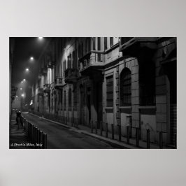 Poster : Une rue à Milan, Italie