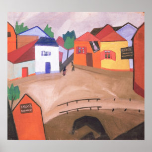 Poster Une rue, années 1910