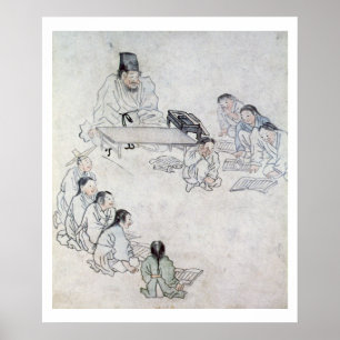 Poster Une salle de classe confucéenne (Sodang) (copie de