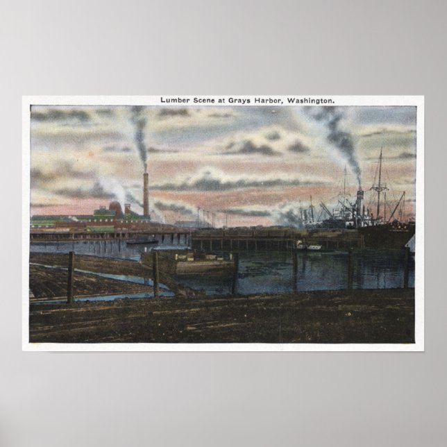 Poster Une scène de bois (Devant)