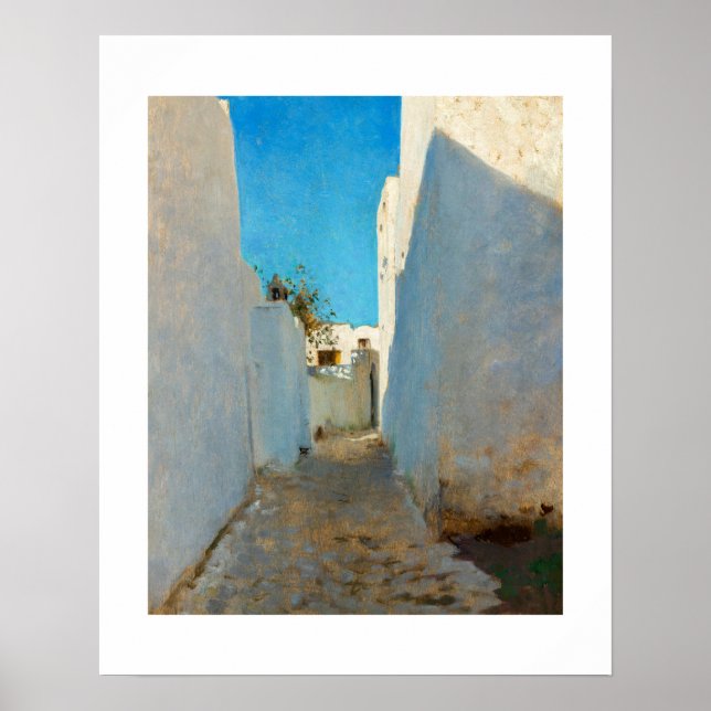 Poster Une scène de rue marocaine (vers 1879-1880) (Devant)