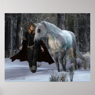 Poster Une Soirée Neige