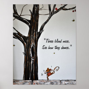 Poster Une souris aveugle dansant Priint
