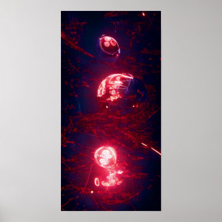Poster Une sphère rouge 56 - A.I.