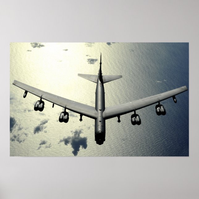 Poster Une Stratoforteresse B-52 en vol (Devant)