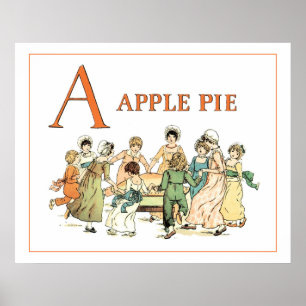 Poster Une tarte aux pommes : tarte aux pommes