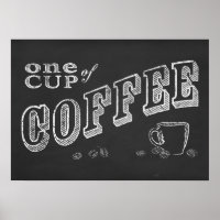 une tasse de café CHALK ART