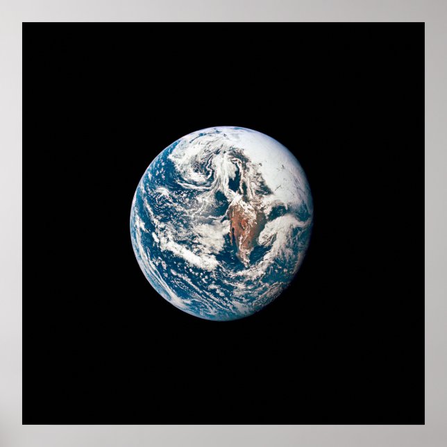 Poster Une Terre Tirée De L'Appareil Spacecraft Apollo 10 (Devant)