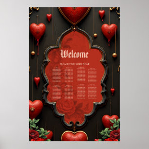 Poster Une touche de gothique, de coeur et de connexion é
