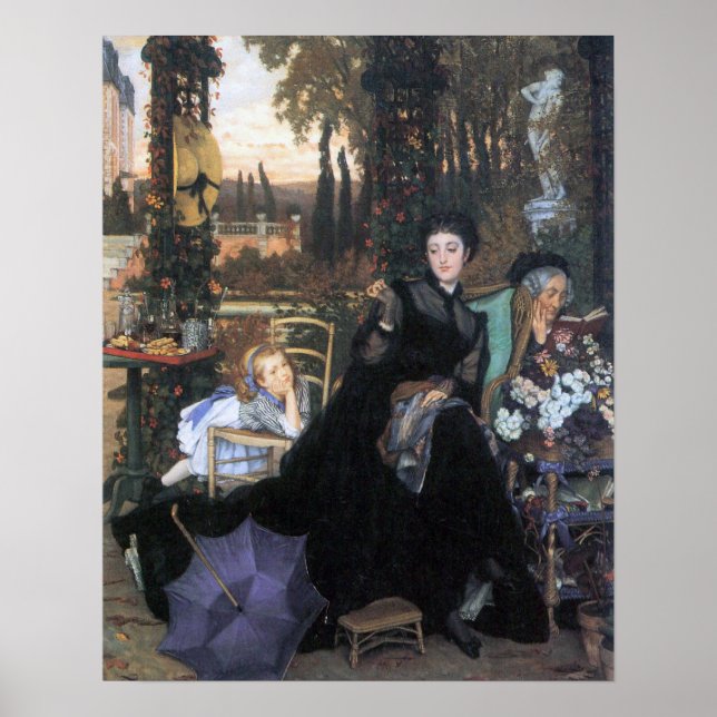 Poster Une veuve de James Tissot (Devant)