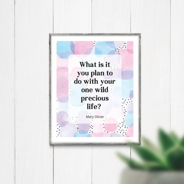 Poster Une vie sauvage et précieuse (Créateur téléchargé)