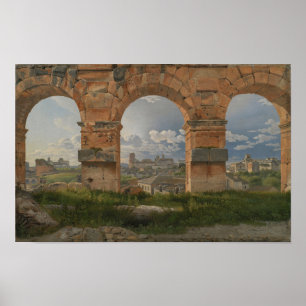 Poster Une vue à travers trois arches de la troisième