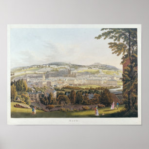 Poster Une vue de Bath, 1817