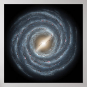 Poster Une vue de notre propre galaxie de manière
