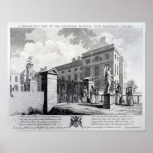 Poster Une vue de perspective de l'hôpital d'enfant