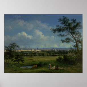 Poster Une vue du parc du régent