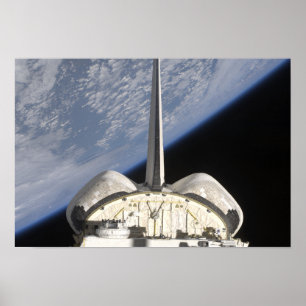 Poster Une vue partielle de Space Shuttle Endeavor