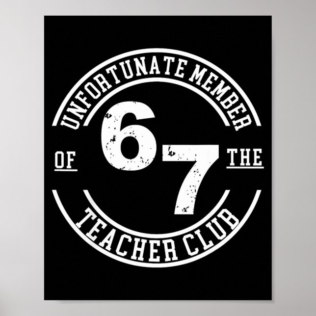 Poster Unfortunate Member Of 67 The Teacher Club  (Devant)