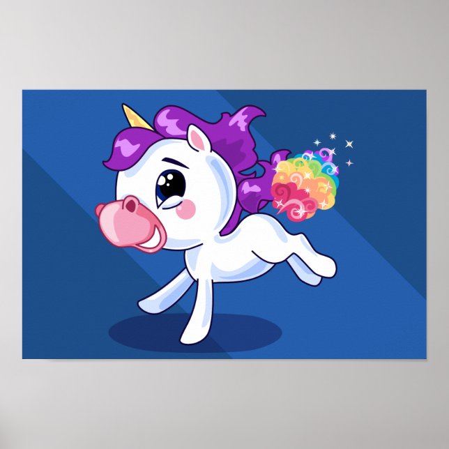 Poster Unicorn Farts (Devant)