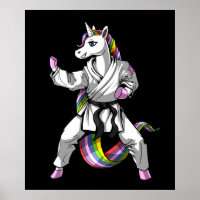 Unicorn Girl Karate Ninja