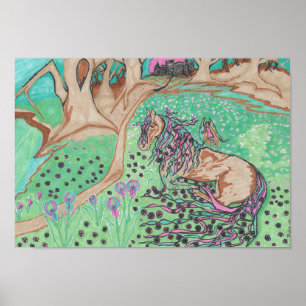 Poster Unicorn Meadow