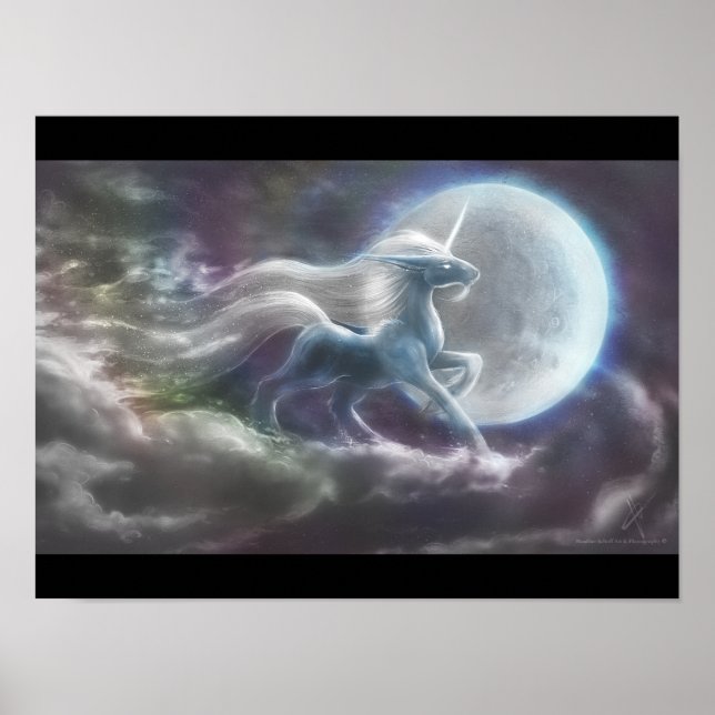 Poster Unicorn Moon (Devant)