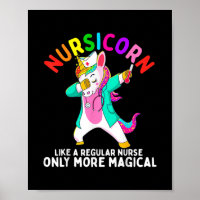 Unicorn Nurse Funny Nursicorn Rainbows Nurse RN