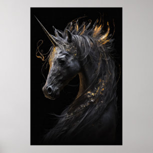 Poster Unicorn Portrait Animal Imaginaire Nature Faune