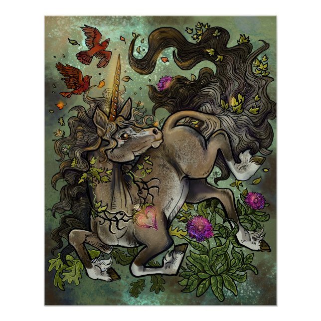 Poster Unicorne au coeur sauvage (Devant)
