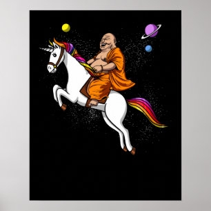 Poster Unicorne Bouddha Yoga